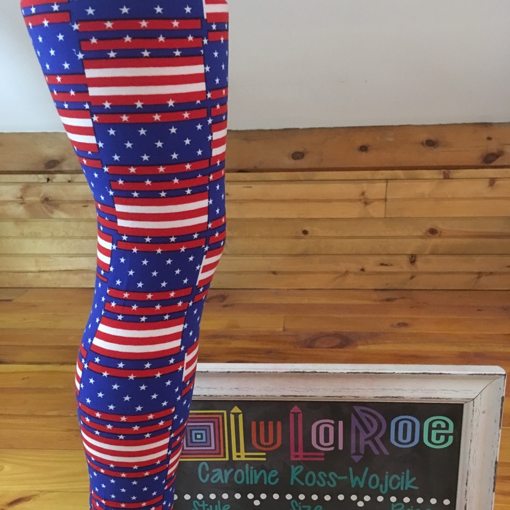 NWT OS Americana Leggings